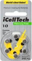 Батарейки iCellTech А10, 6 шт. в интернет-магазине Техника Слуха