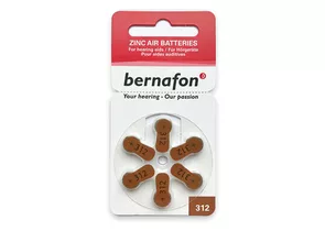 Батарейки Bernafon А312, 6 шт. в интернет-магазине Техника Слуха